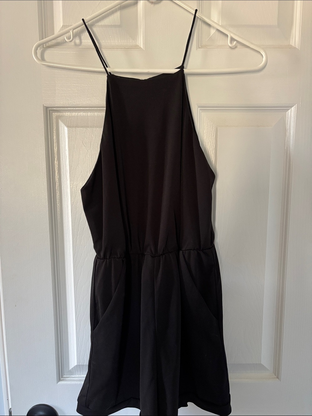 silence + noise Black Sleeveless Romper
